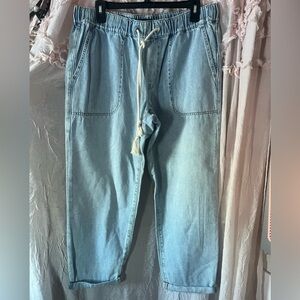 J. Crew Light Blue Denim jogger Pants. Size 30 NWT